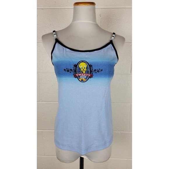 Warner Bros. Tops - Vintage 90s NWT Warner Bros Looney‎ Tunes Tweety Surf Wear Tie Dye Tank Top XL